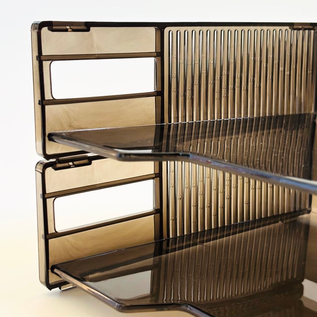 Vintage Eldon Stacking Paper Trays - Set of 2 For Sale - Image 9 of 15