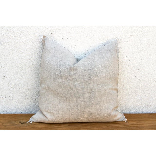Textile 24" Moroccan Silk Pillow For Sale - Image 7 of 8
