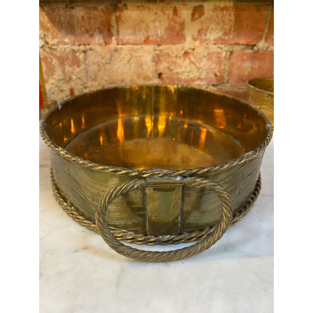 1950s Italian Brass Bowls - a Pair For Sale In Los Angeles - Image 6 of 8