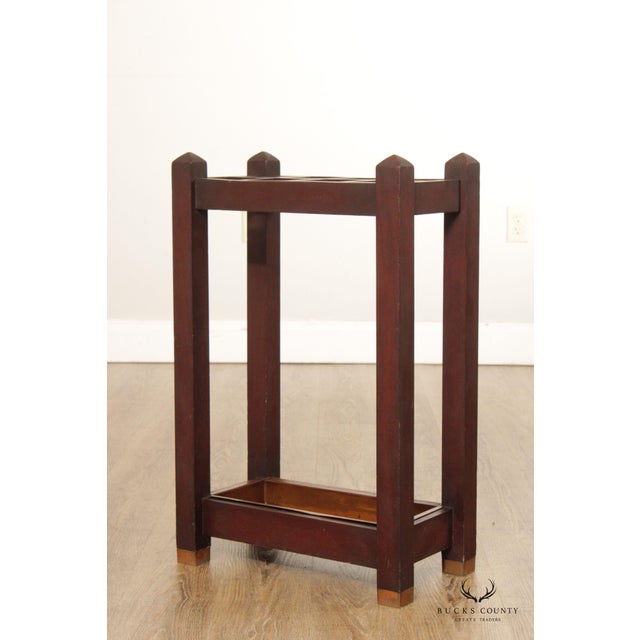 Antique Mission Style Umbrella Stand For Sale In Philadelphia - Image 6 of 12