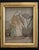 Baby Blue Rare Set of 6-Folk Art Dressed Pictures (Habille) 19th C For Sale - Image 8 of 8