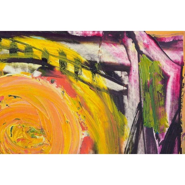 Louis Zelig, Abstract Composition, Oil on Panel For Sale - Image 6 of 8