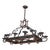 1940s Rectangular Wrought Iron Chandelier For Sale - Image 5 of 12