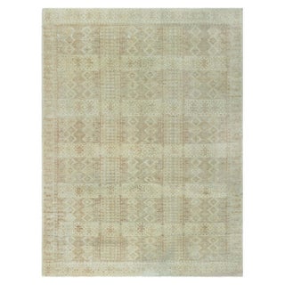 Modern Samarkand Geometric Handmade Carpet by Doris Leslie Blau For Sale