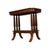 Vintage Neoclassical Walnut Side Table W/ Reeded Columns & Lower Shelf 25x13.5x22 For Sale - Image 11 of 11