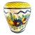 Mid Century 1960's Italian Hand Painted Vase For Sale