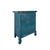 This charming teal blue cabinet exudes vintage elegance with its rich, weathered finish and intricate detailing. The...