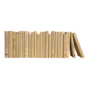 Decorative Books - Sandalwood Books - Tan Books By The Foot