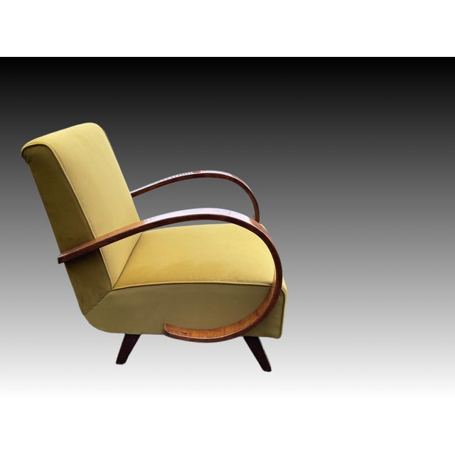 Art Deco Style Armchair by Jindrich Halabala for Up Závody, 1930s For Sale - Image 13 of 15