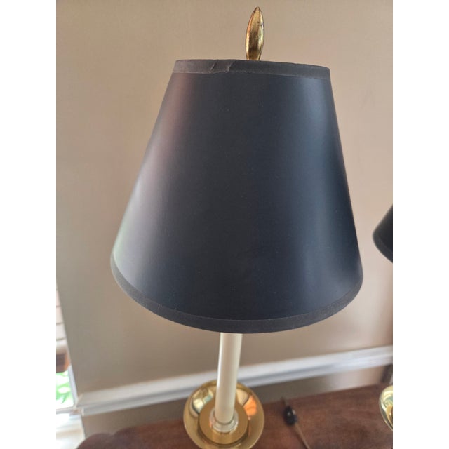 Vintage Barley Twist Brass Lamps - A Pair For Sale In Indianapolis - Image 6 of 17