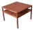 Michael Taylor for Baker Furniture Cherry Wood and Cane Two-Tier Coffee Table, Newly Refinished For Sale