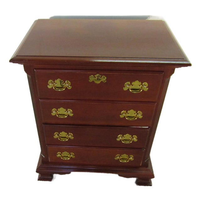 Colonial Furniture Solid Cherry Nightstand For Sale