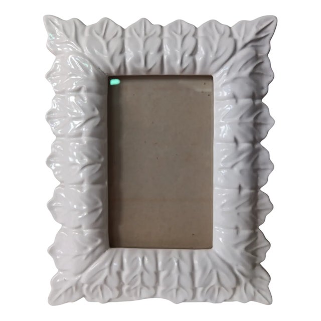 Ceramic Leaves Photo Frame from Manises, 1970s For Sale