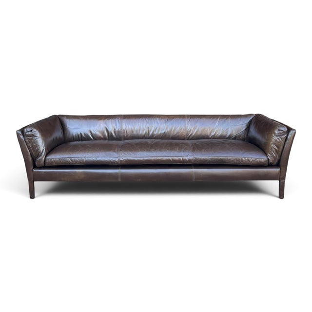 This Restoration Hardware Sorensen Sofa pairs clean modern lines with the rich character of beautifully aged leather. Its...