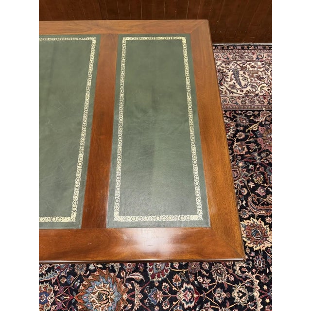 Large English Partner Desk For Sale - Image 18 of 18
