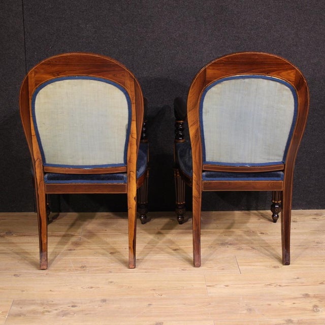 19th Century French Charles X Armchairs, 1830s, Set of 2 For Sale - Image 9 of 15