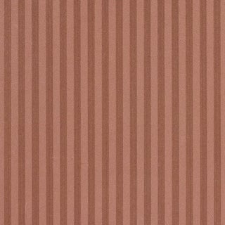 Sample - Schumacher Edwin Stripe Narrow Wallcovering In Terracotta For Sale