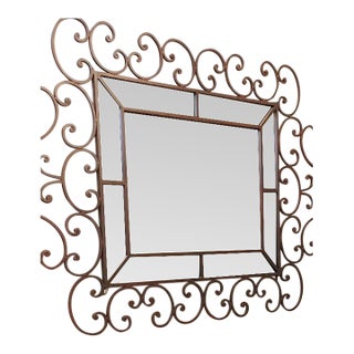 Arhaus Arabesque Decorative Large Scrolled Mirror For Sale