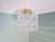 Mid-Century Modern Ceiling Light in Brass and Textured Clear Glass by Helena Tynell for Glashütte Limburg, 1970 For Sale - Image 3 of 16
