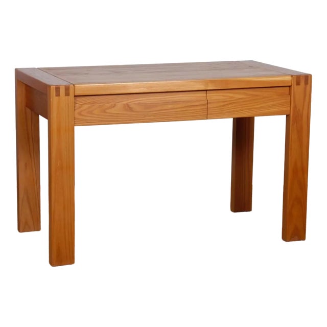 Elm Desk fom Maison Regain, 1980s For Sale