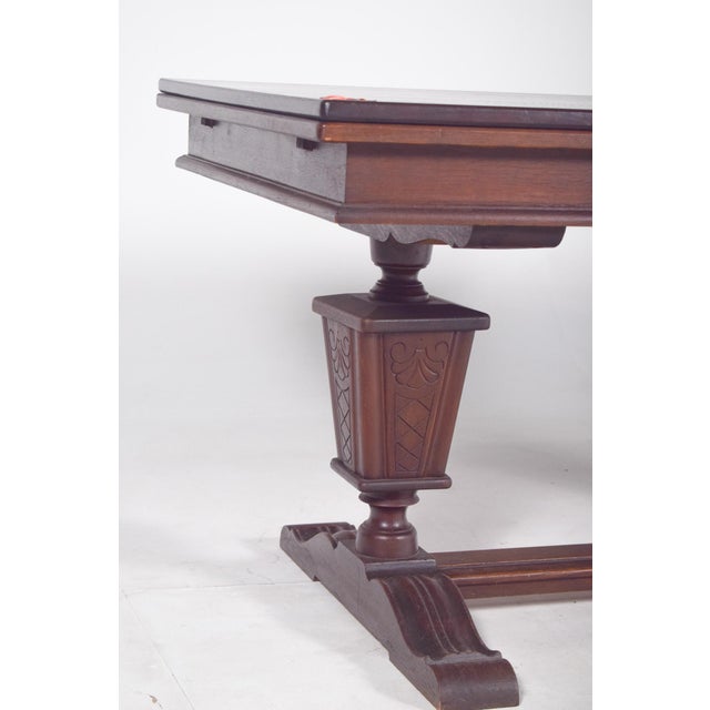 Portuguese Rectangular Extendable Dining Table, 1930 For Sale - Image 3 of 9