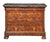 19th Century French Louis Philippe Chest or Commode of Burr Walnut With Marble Top For Sale - Image 5 of 12