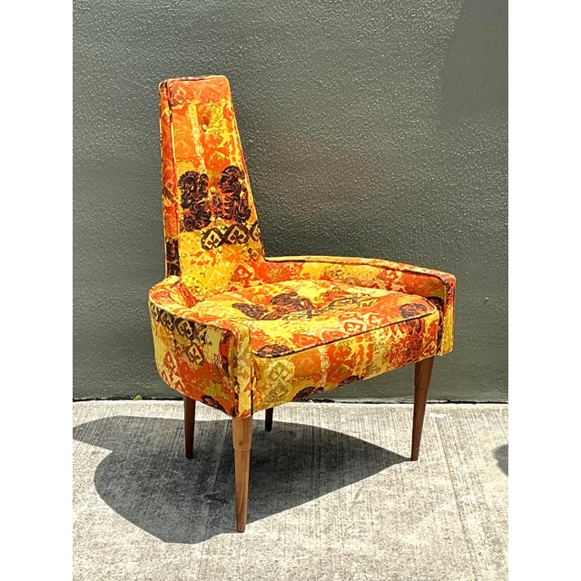 Vintage MCM High Back Lounge Chair For Sale In West Palm - Image 6 of 12