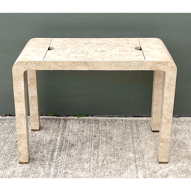 Vintage Architectural Tessellated Stone Chess and Backgammon Table For Sale - Image 11 of 14