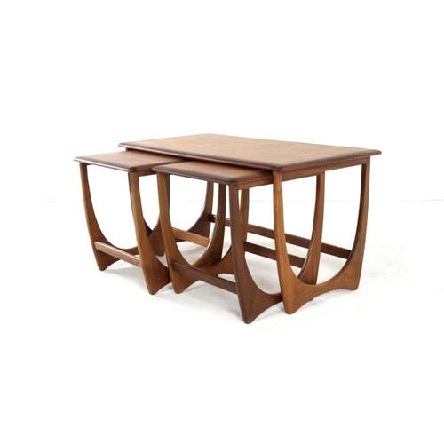 Beautiful set of 3 nesting tables / 1 coffee table with 2 side tables from the English brand G-plan. The quality of the...