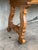 Wood Late 19th Century Spanish Bench or Low Console Table with Drawers, Lyre Legs and Iron Stretcher For Sale - Image 7 of 18