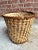 Boho Chic 1970s Vintage Checker Pattern Woven Rattan Basket For Sale - Image 3 of 5