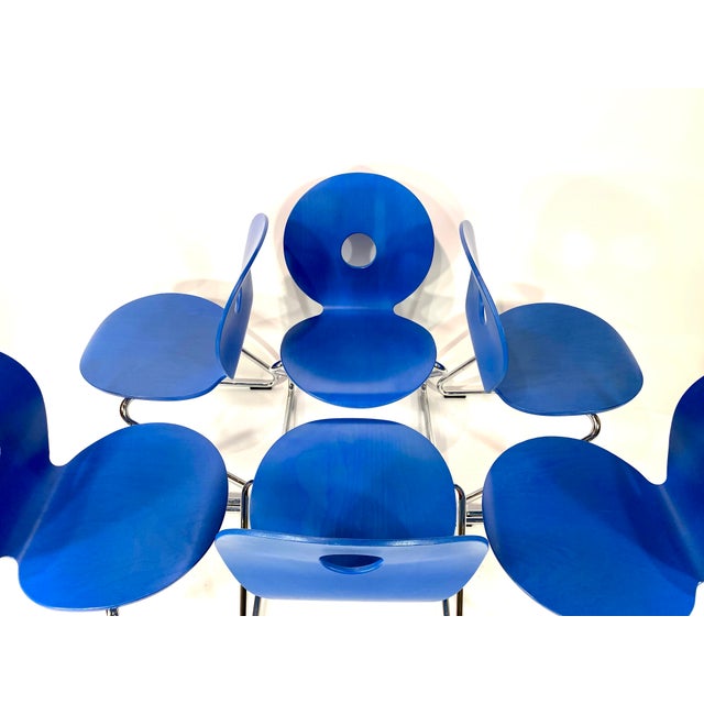 Pantoflex Cantilever Chairs by Verner Panton for VS, 1990s, Set of 6 For Sale - Image 17 of 18