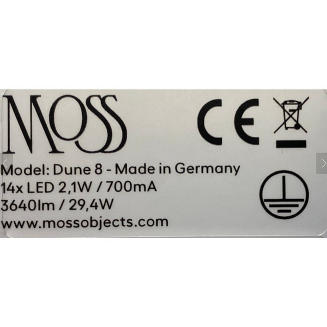 Dune 8 Spiral Chandelier with Shades in Copper Metallic Tone by Daniel Becker for Moss Objects For Sale - Image 6 of 7