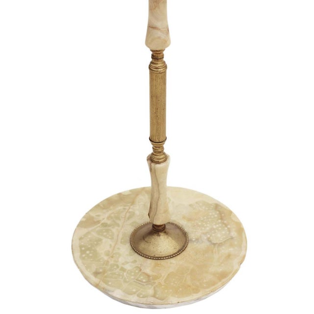 Vintage Ormolu and Onyx Standard Floor Lamp, 1950s For Sale - Image 3 of 9