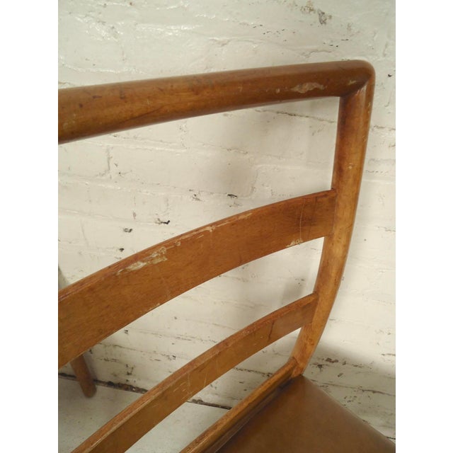 Brown Mid 20th Century Attributed to Robsjohn Gibbings for Widdicomb Set of Chairs For Sale - Image 8 of 12