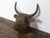 Early 20th Century English 1930s-1940s Cast Iron Bull Wall Hanging Sculpture with Rusty Patina For Sale - Image 5 of 11