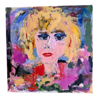 "Love That Red" Abstract Expressionism Acrylic Painting For Sale