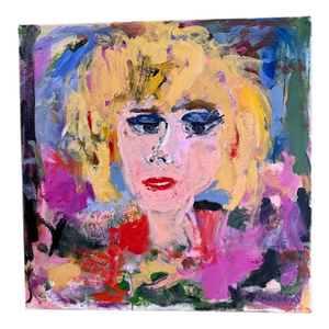"Love That Red" Abstract Expressionism Acrylic Painting