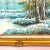 1982 Vintage Impressionist Original Oil Painting, Snowy Winter Creek Landscape, Framed. For Sale - Image 9 of 11