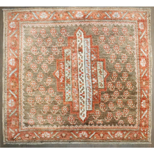 Early 20th Century Pair of Square Small Persian Kurd Rugs rug no. j4741 For Sale - Image 5 of 8