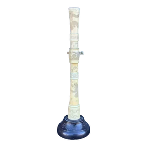 Antique Chinese Carved Bone Candle Stick