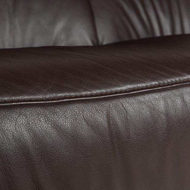 Modern 4562 Leather Two-Seater Brown Grey Sofa from Himolla For Sale - Image 3 of 12