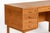 Brown Mid Century Danish Modern Oak Wood Writing Desk 1960s For Sale - Image 8 of 17
