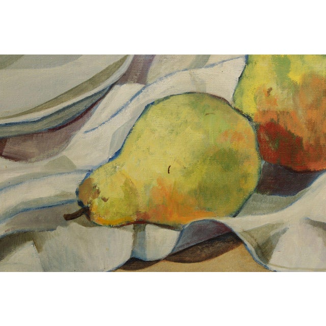 Davetta Greenberg Oil Painting, Still-Life of Pears For Sale - Image 12 of 12