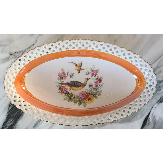 LastChance!Vintage Schumann Bavaria Reticulated Bowl For Sale - Image 4 of 12