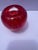 1994 Hand-Signed Richard Blenko Ruby Red Glass Apple Paperweight - Model #882 For Sale In Houston - Image 6 of 12
