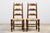 Late 19th Century Antique French Provincial Ladder Back Walnut Dining Chairs W/ Rush Seats – Set of 6 For Sale - Image 5 of 18