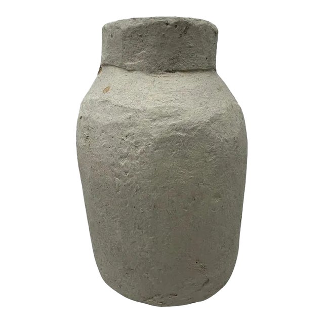 Late 20th Century Paper Mache Vessel For Sale