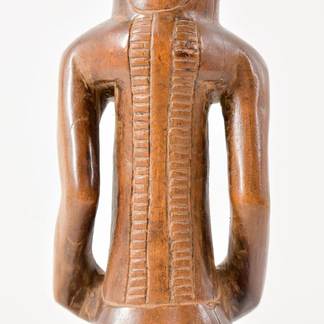 Brown Early 20th Century Tabwa Female Figure Miniature 11 Inch For Sale - Image 8 of 10