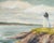 1975 Hendricks Lighthouse Maine Painting For Sale - Image 4 of 6